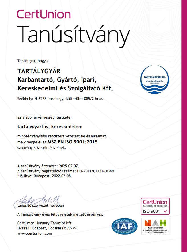 ISO 9001 magyar